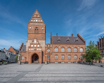 Low angle view of church against sky