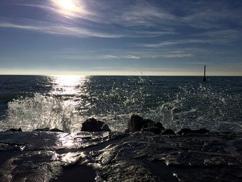 Scenic view of sea against sky