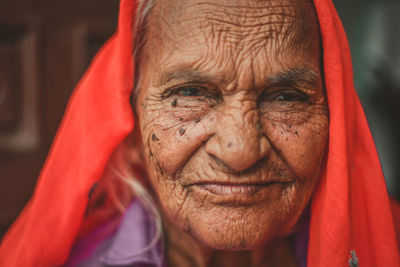 Close-up portrait of senior woman 