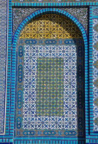 Full frame shot of multi colored patterned wall