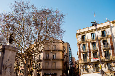 Low angle view of buildings against sky