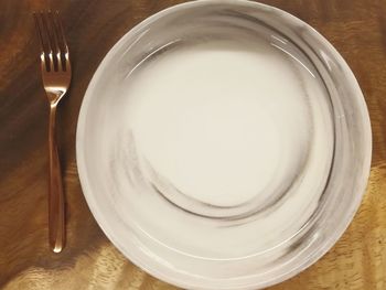 Directly above shot of plate on table