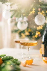 Close-up of drink on table