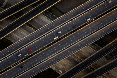 High angle view of bridge