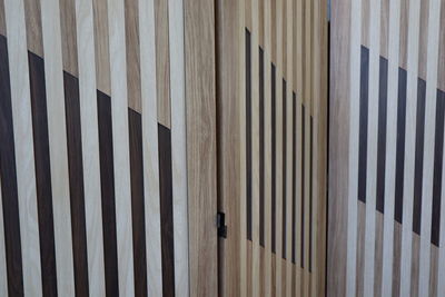 Full frame shot of patterned wall in building