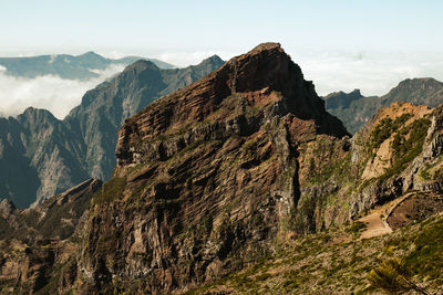 View from pico do arieiro mountaintop