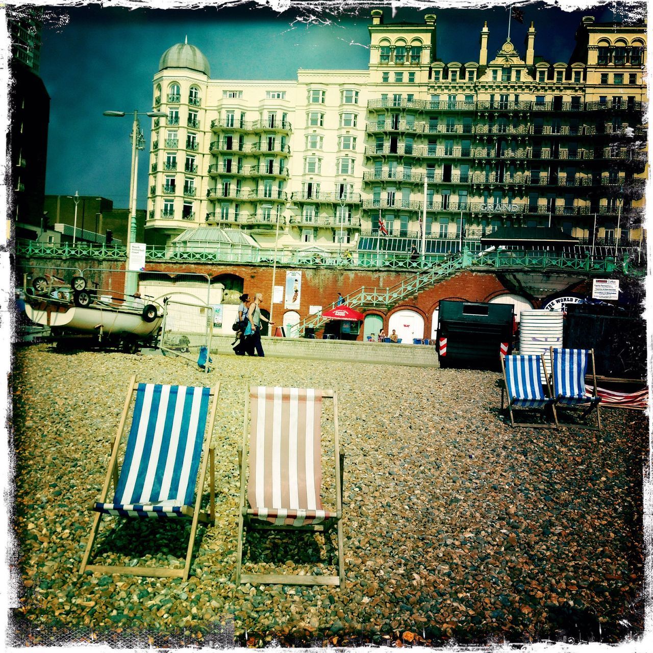 Pair of deck chairs