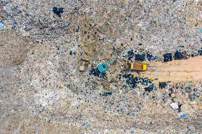 Aerial view of dumping ground