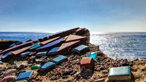 Panoramic view of beach against sky