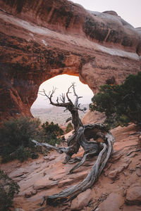 Scenic view of rocky mountains