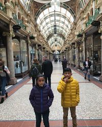 Group of people in shopping mall