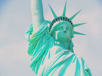 Low angle view of statue