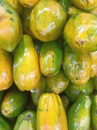 Full frame shot of fruits for sale at market stall