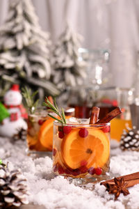 Close-up of drink on table