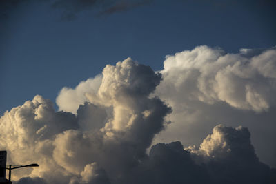 Low angle view of clouds in sky
