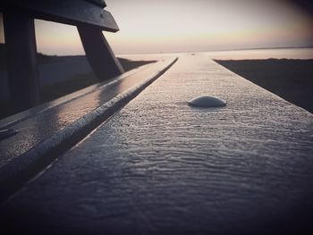 Reflection of sky in water