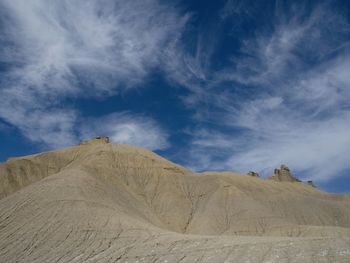 Scenic view of desert against sky