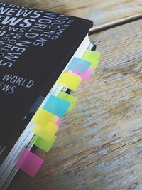 Close-up of colorful objects