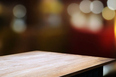 Close-up of empty seats on table at home