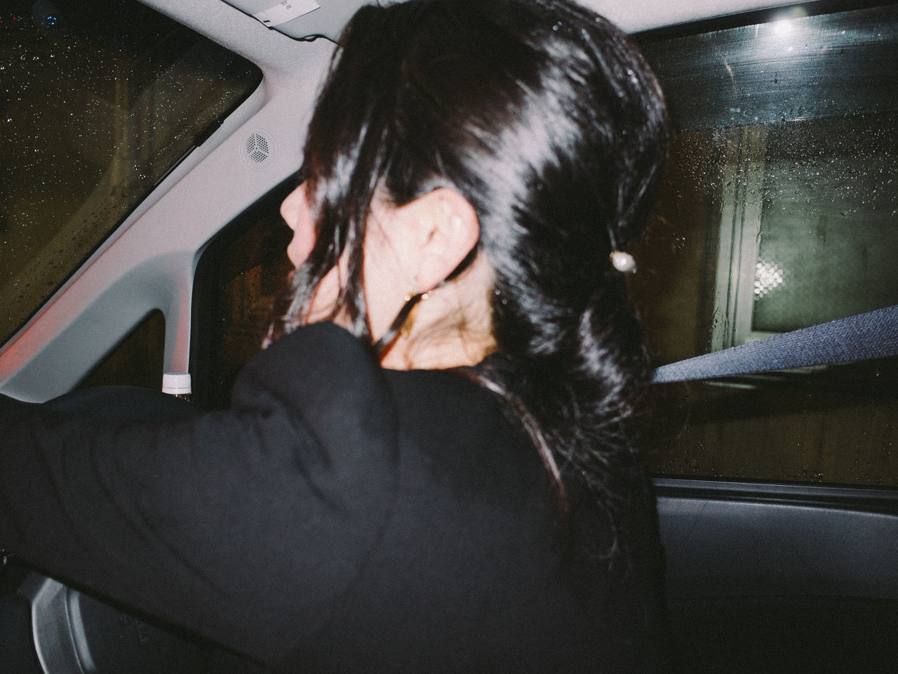 FULL LENGTH PORTRAIT OF WOMAN WITH CAR