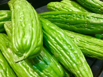 Full frame shot of green cucumber