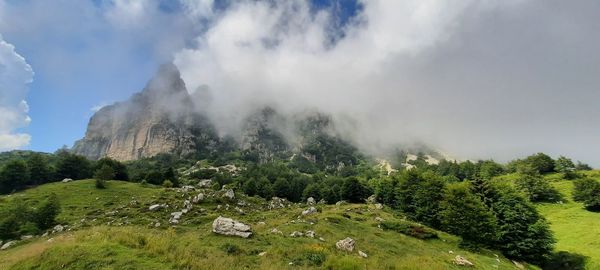 Panoramic view of landscape against sky