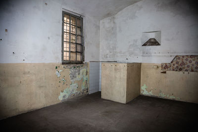 Interior of abandoned building