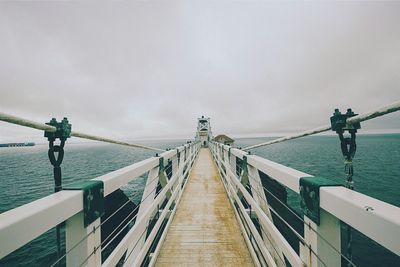 Pier on sea