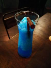 Close-up of drink on table