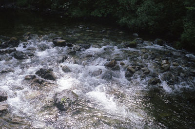 River flowing through rocks