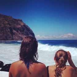 Scenic view of sea against sky