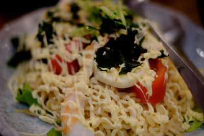 Close-up of salad in plate