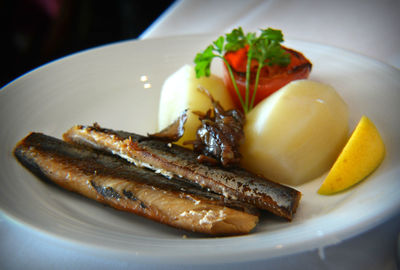 Close-up of food in plate