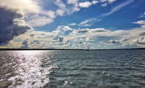 Scenic view of sea against sky