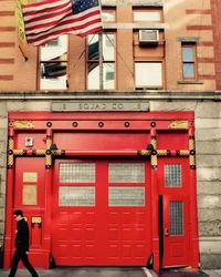 Red building exterior