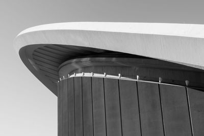 Low angle view of building against clear sky