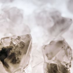 Close-up of ice crystals