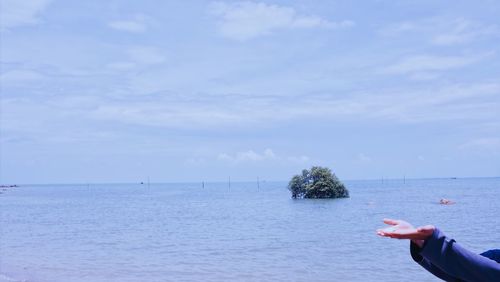 Scenic view of sea against sky