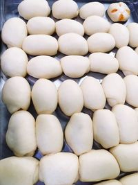 Full frame shot of onions for sale in market