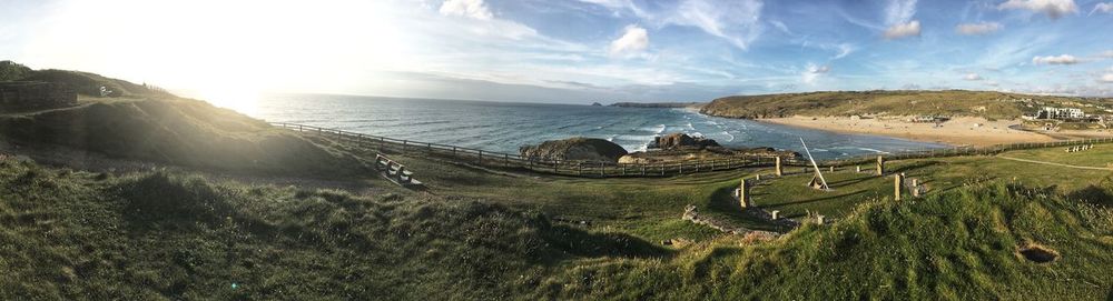 Panoramic view of sea against sky