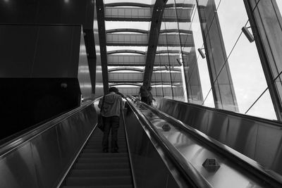 Escalator in subway