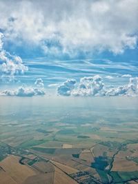 Aerial view of landscape against sky