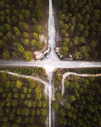 Scenic view of waterfall