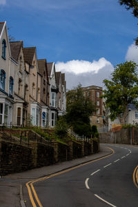 Calm street during the day in swansea