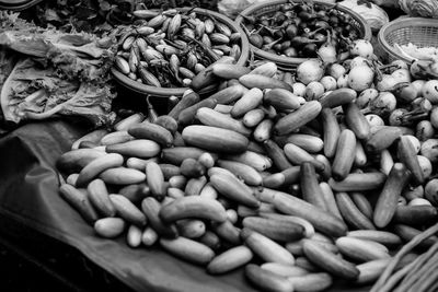 Close-up of vegetables for sale in market