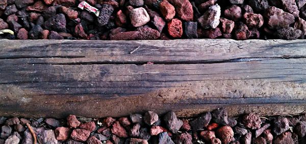 Full frame shot of logs