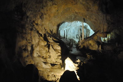 Low angle view of cave