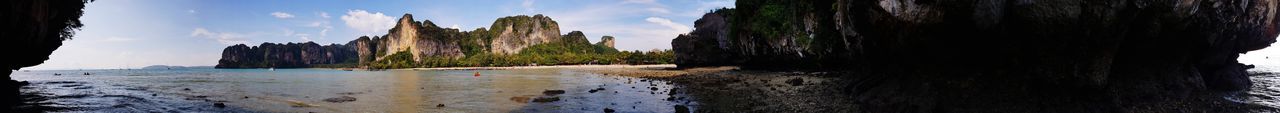 Panoramic view of sea against sky