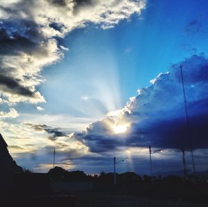 Low angle view of cloudy sky