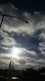 Low angle view of cloudy sky